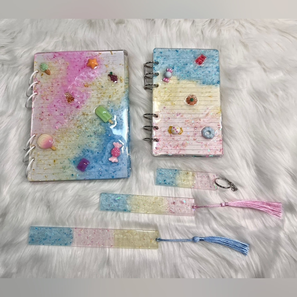 Candy-Inspired Resin Notebooks: A Sweet Splash of Design | Can be customized